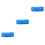 3Pcs Wood Grain Effect Blue Paint Roller for Home Wall Decoration 5