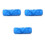 3Pcs Wood Grain Effect Blue Paint Roller for Home Wall Decoration 3