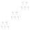 15 Pcs Accessories White Adhesive 5