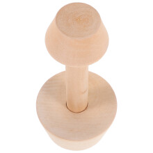 4Pcs Wooden Egg Tart Mould Tart Pusher Kitchen Baking Tool Khaki Color