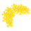 60Pcs Yellow Plastic Four- Propellers for DIY Lab Model Aircraft 2