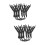6Pcs Durable Nylon Hard Hat Chin Straps Adjustable Black Bands 8