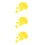 60Pcs Yellow Plastic Four- Propellers for DIY Lab Model Aircraft 5