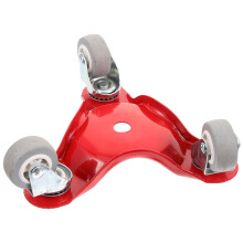 5Pcs Durable Red Rubber Wheel Furniture Moving Dolly for Home Use