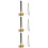 3Pièces Instrument Bouddhiste Chime Flexible Doré Pour Méditation 2