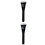 2Pcs Makeup Brush Set Black Aluminum Handle for Natural Blending 7