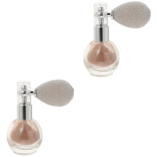 2Pcs Compact Glitter Spray Highlighter Powder for Makeup 2