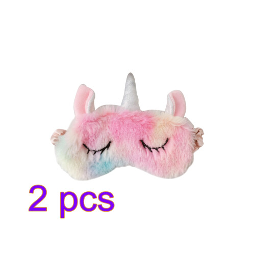 2pcs  Eye Plush Eye Cover For Kids Home Sleeping Work Naps