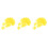 60Pcs Yellow Plastic Four- Propellers for DIY Lab Model Aircraft 7