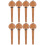 8Pcs Coffee Wood Cello Pegs Practical Replacement Tuning Accessories 7