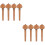 8Pcs Coffee Wood Cello Pegs Practical Replacement Tuning Accessories 8