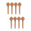 8Pcs Coffee Wood Cello Pegs Practical Replacement Tuning Accessories 9