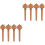 8Pcs Coffee Wood Cello Pegs Practical Replacement Tuning Accessories 5