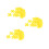 60Pcs Yellow Plastic Four- Propellers for DIY Lab Model Aircraft 4