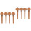 8Pcs Coffee Wood Cello Pegs Practical Replacement Tuning Accessories 6