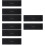 8Pcs Baseball Glove Wrap Band Black Adjustable Elastic Glove Protector 9