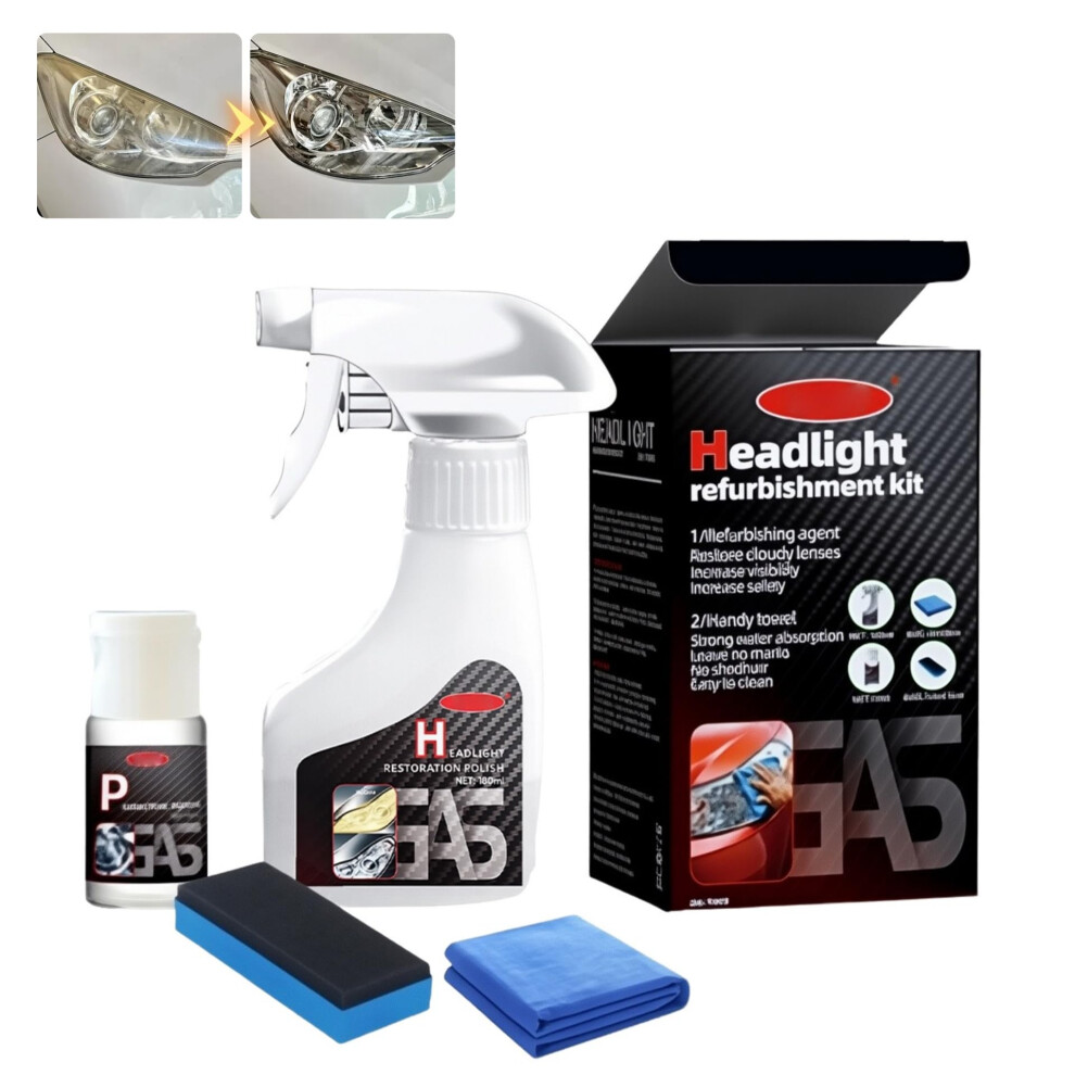 Headlight Restoration Kit With Sealant Restores Clarity And Prevents Ing For Car Headlamps Yellow 9070919785931