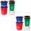 2Sets Colored Mini Trash Cans Educational Kids Garbage Sorting Toys 8