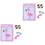 2Pièces Autocollants Jeu Table Enfants Flamant Rose 3