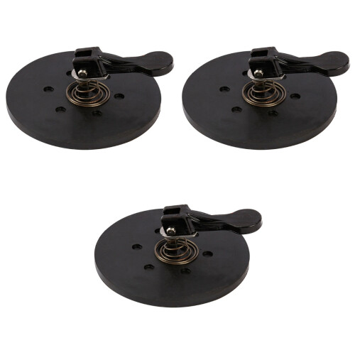 3Pcs Black Rubber Sucking Cups Glass Pullers Strong Grip 1