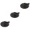 3Pcs Black Rubber Sucking Cups Glass Pullers Strong Grip 4