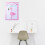 2Pièces Autocollants Jeu Table Enfants Flamant Rose 9