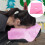 200Pcs Practical Pink Disposable Massage Headrest Mats for Beauty 8