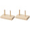 8Pcs Sewing Thread Rack Wooden Spool Holder with Stable Design Khaki 1