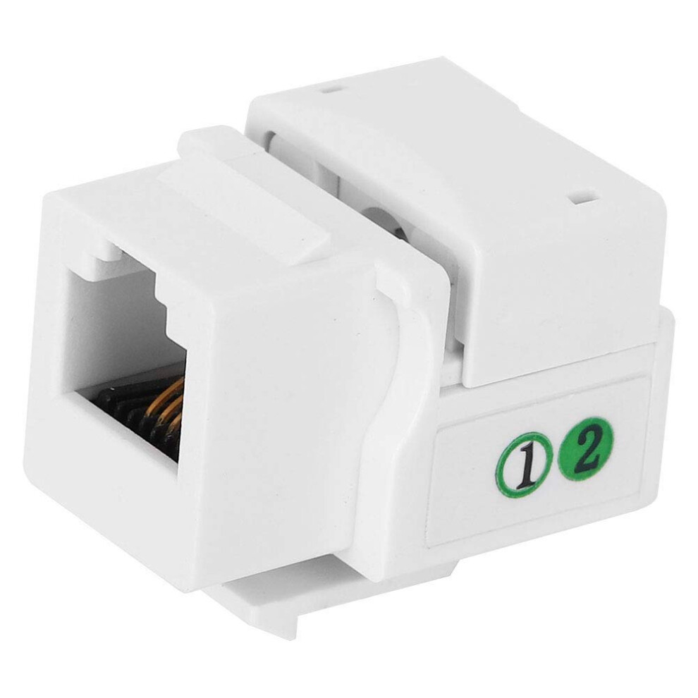 Rj11 Telephone Jack Single Port Cat3 Voice Module With Dust Cover 5 Pack Durable Housing 9099447343239