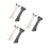 6Pcs Assorted Color Silicone Cat Feeding Scoop and Tool 4