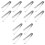 3Sets Lightweight Serving Tong Stainless Steel Kitchen Use 2