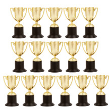 48Pcs Golden Competition Trophy with Smooth Plating for Awards