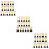 48Pcs Golden Competition Trophy with Smooth Plating for Awards 7