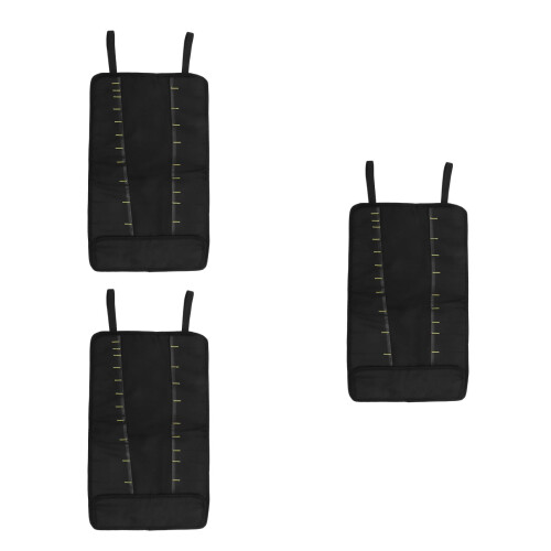 3Pcs Lightweight Black Spoon Storage Pouch with Zipper 1