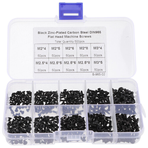 5Sets Carbon Steel Countersunk Screws Laptop Computer Part Assortment