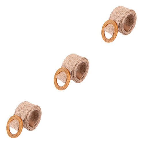 3Stk Mode Gürtel Damen Khaki Hüftgürtel 1