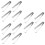3Sets Lightweight Serving Tong Stainless Steel Kitchen Use 6