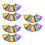 6Sets Easy-on Numbered Cone Covers Bright Digital Logos for Training 4