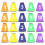 6Sets Easy-on Numbered Cone Covers Bright Digital Logos for Training 2