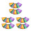 6Sets Easy-on Numbered Cone Covers Bright Digital Logos for Training 8