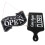 4Pcs Versatile Black Hanging Open Closed Signs for Storefronts 2