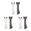 6Pcs Assorted Color Silicone Cat Feeding Scoop and Tool 6