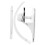 3Pcs Durable White Plastic Crib Mobile Holder Arm Stand 1