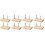 8Pcs Sewing Thread Rack Wooden Spool Holder with Stable Design Khaki 3