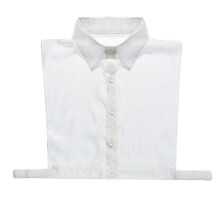 3Pcs Lightweight White Shirt Fake Collar Solid Color for Women