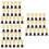 48Pcs Golden Competition Trophy with Smooth Plating for Awards 6