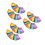 6Sets Easy-on Numbered Cone Covers Bright Digital Logos for Training 5