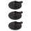 3Pcs Black Rubber Sucking Cups Glass Pullers Strong Grip 6