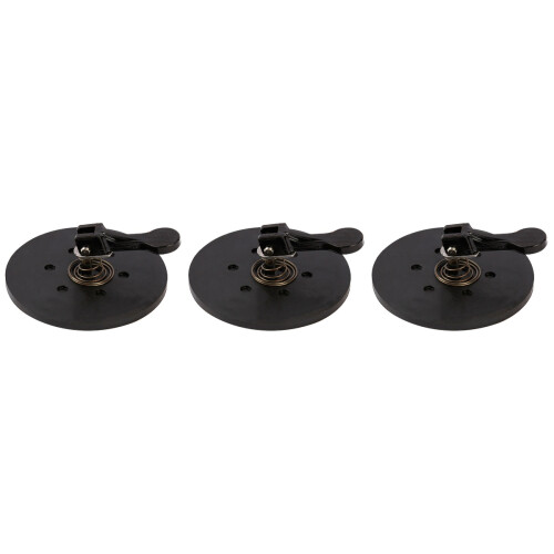 3Pcs Black Rubber Sucking Cups Glass Pullers Strong Grip 2