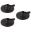 3Pcs Black Rubber Sucking Cups Glass Pullers Strong Grip 5